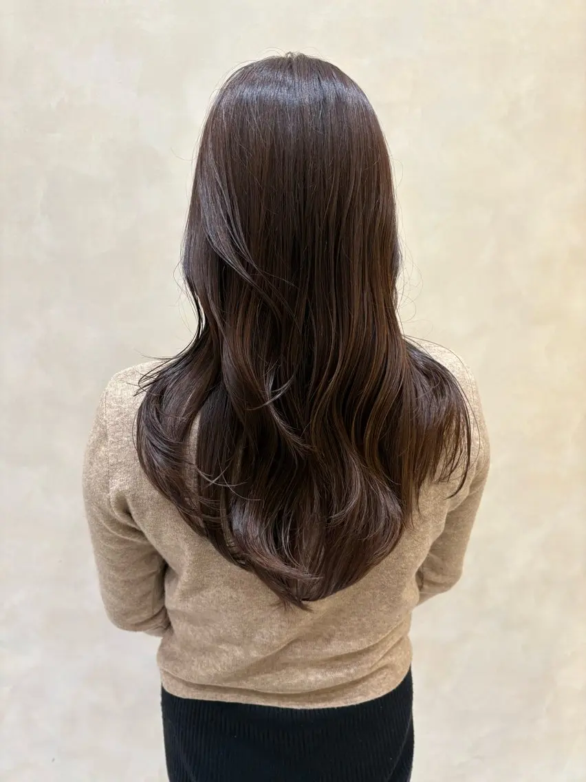 ロング カット ヘアカラー トリートメント 透明感カラー/艶髪/ 高城潤也のヘアスタイル