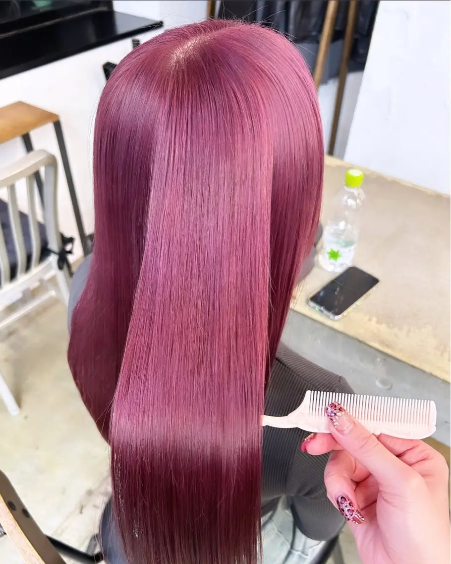 ロング カラー ヘアアレンジ ヘアカラー トリートメント 🎀暖色カラー🎀 ♡yurika♡のヘアスタイル