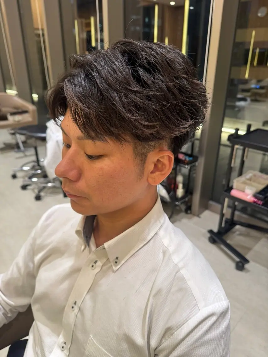 パーマ カット パーマ 鈴木 碧人のヘアスタイル