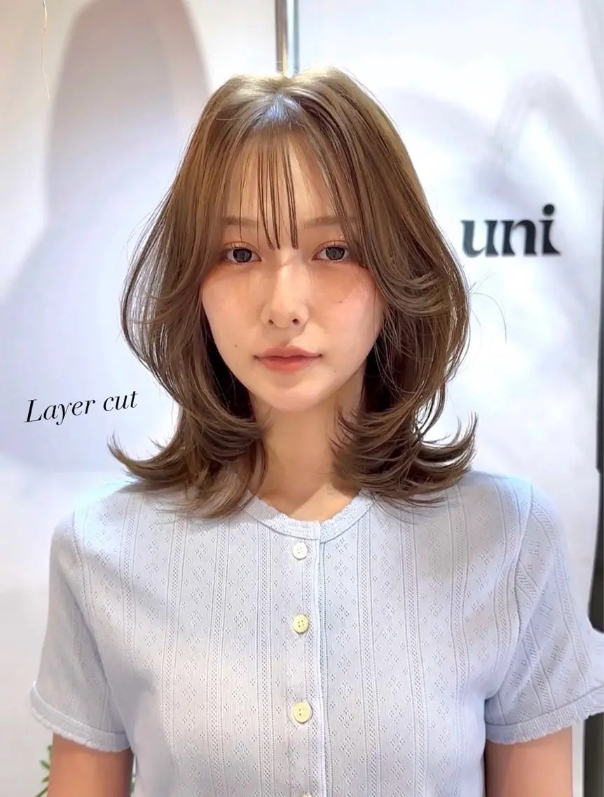 ミディアム maeda nonohaのヘアスタイル