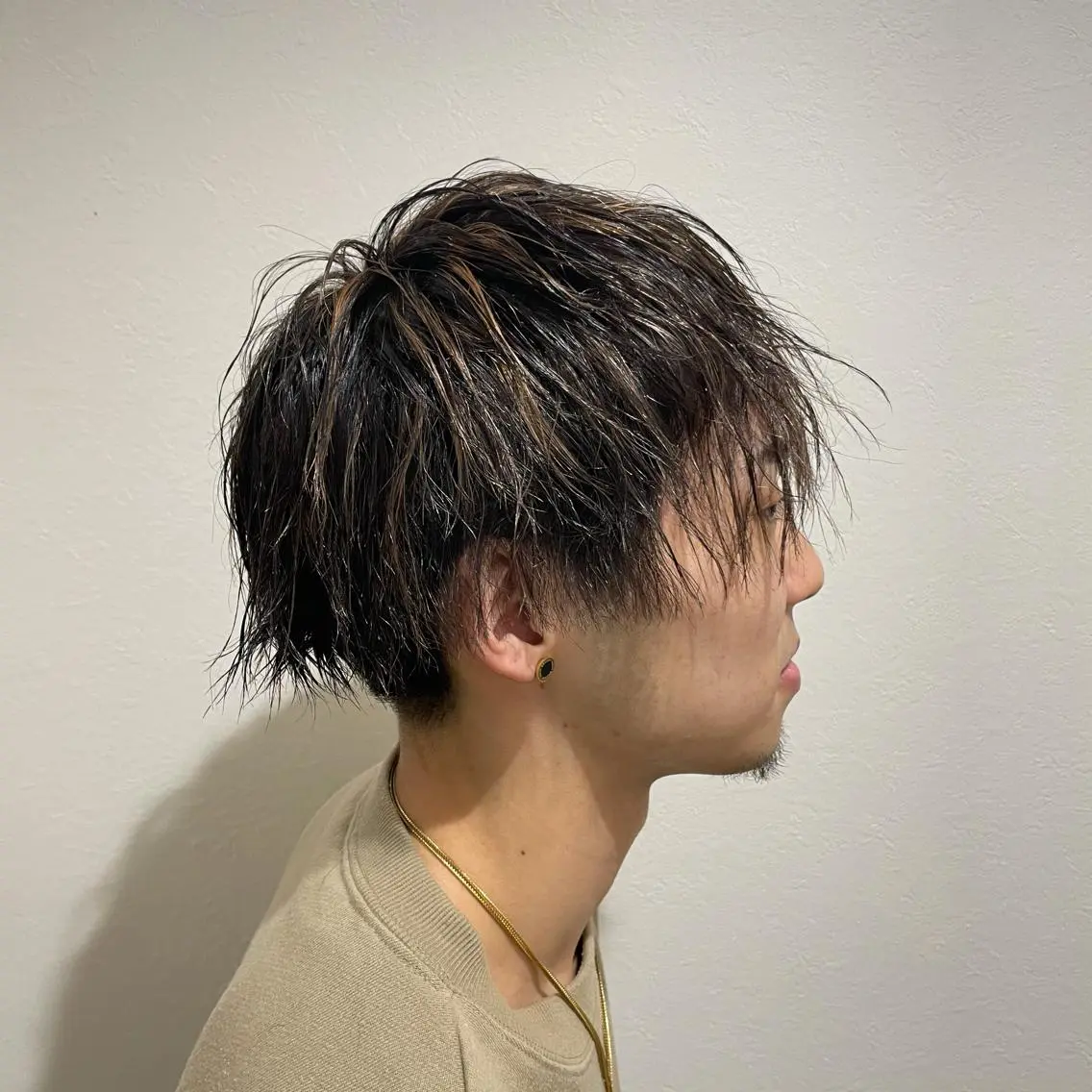 ショート カラー ハイライトカラー ハイライト ミルクティーベージュ /三村克彦のヘアスタイル
