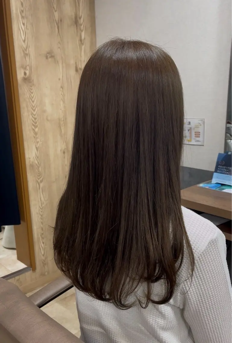 ロング カラー カット ヘアカラー トリートメント TELA HAIR AYANOのヘアスタイル