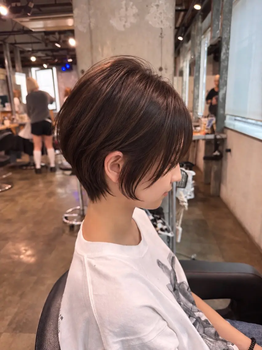 ショート カット ヘアカラー トリートメント ヘッドスパ ヘアセット 🩵必ず可愛く ボブ／ショート🩵のヘアスタイル
