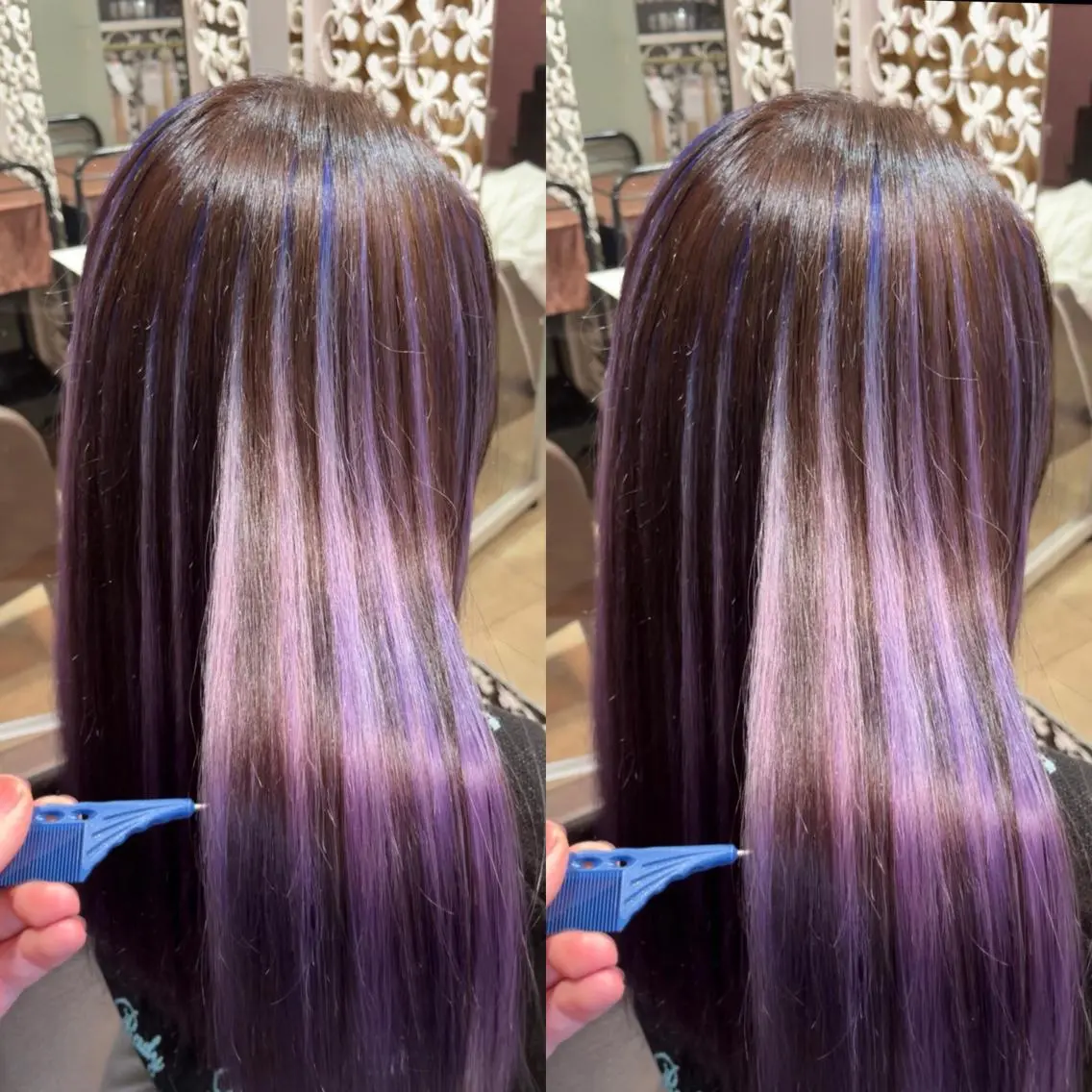 ロング カラー デザインカラー 髪質改善・縮毛矯正 特化・ユウシンのヘアスタイル