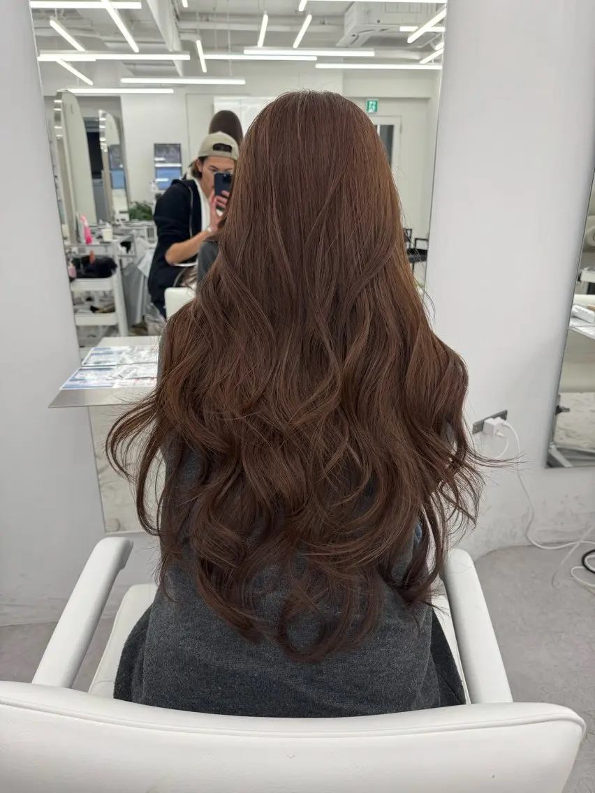 ロング カラー カット ヘアカラー トリートメント 顔まわりの神様✨ 透明感カラー藤嶋秀幸のヘアスタイル