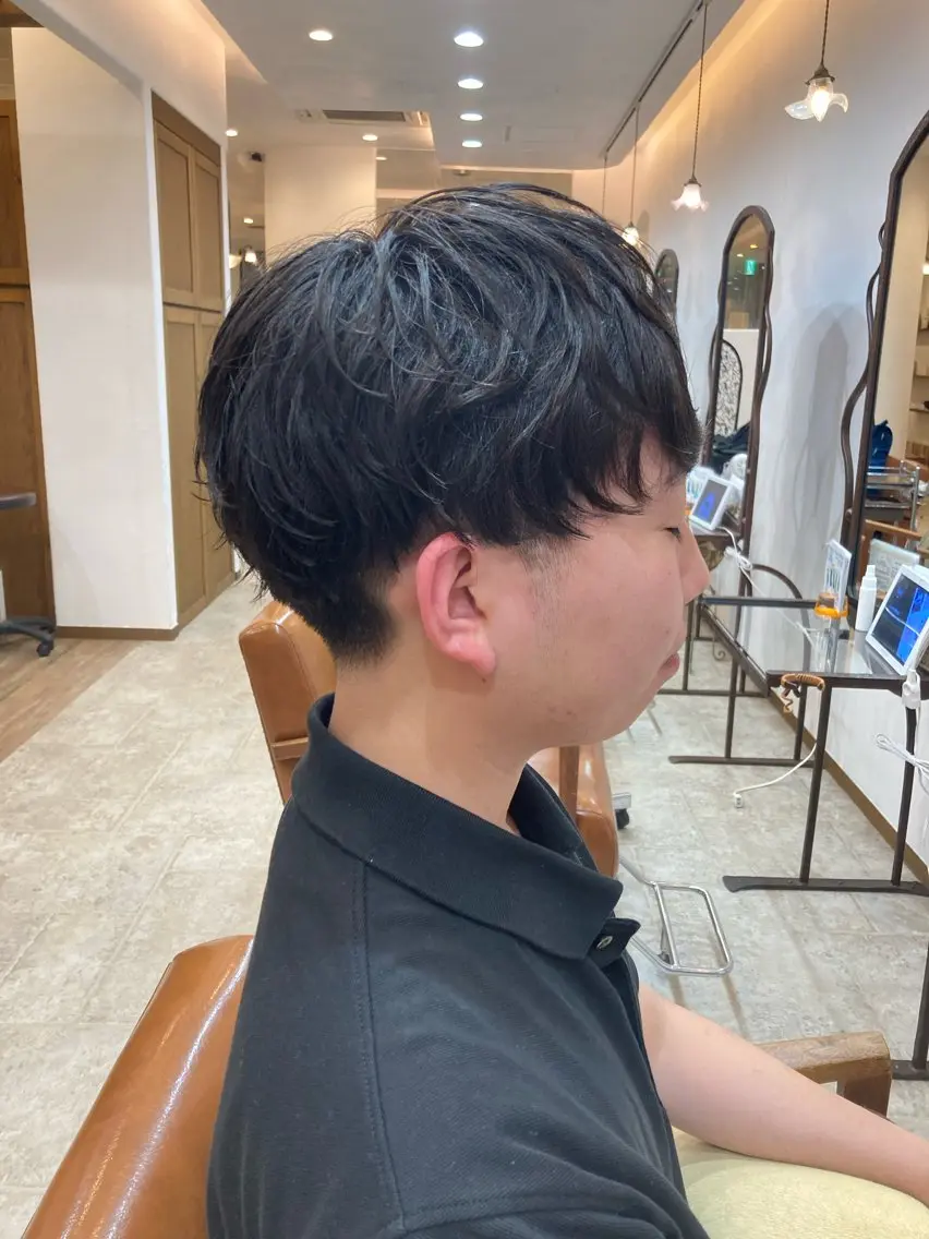 ショート パーマ メンズ カット特化型 美容師/栗本のヘアスタイル