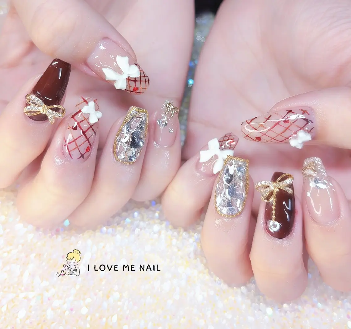 ネイル 長さ出し ハート 韓国ネイル マグネットネイル ニュアンスネイル ハンドネイル I LOVE ME NAIL.。.:*♡のネイルデザイン