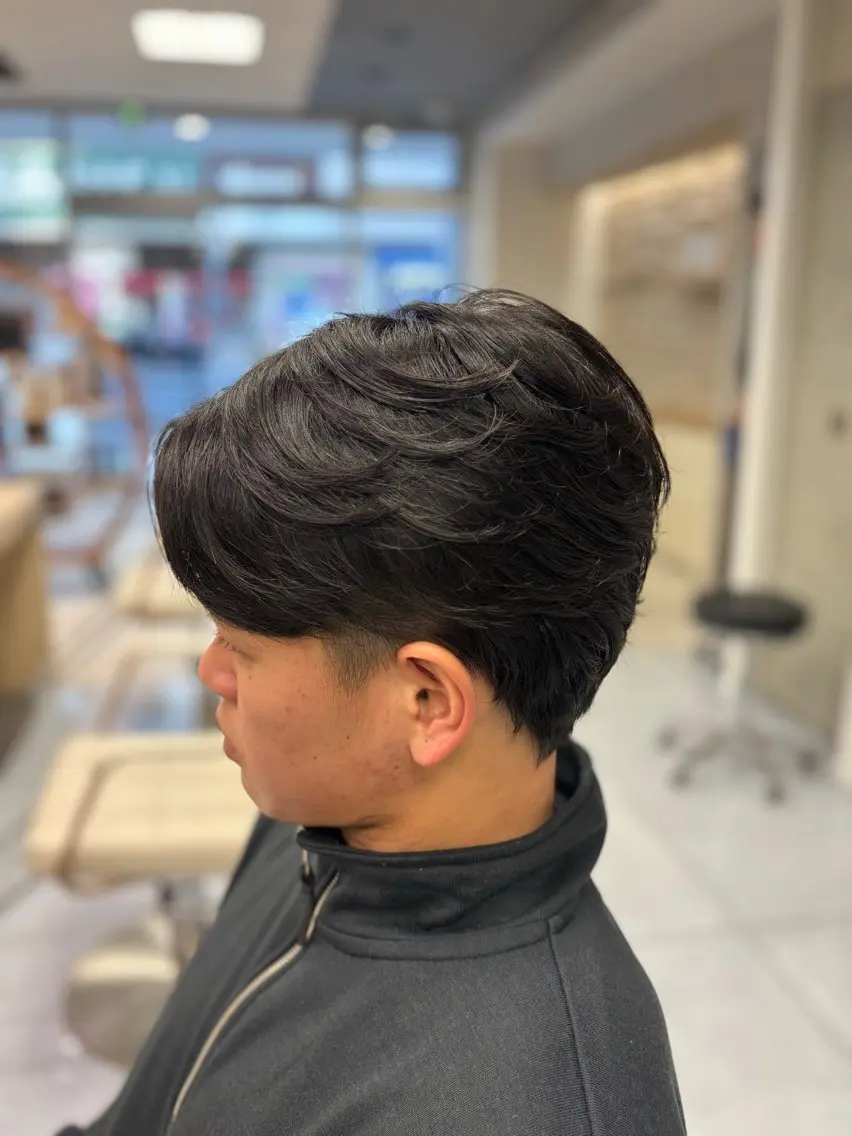 ショート パーマ メンズ カット パーマ メンズ特化韓国風 パーマスタイル/りんのヘアスタイル