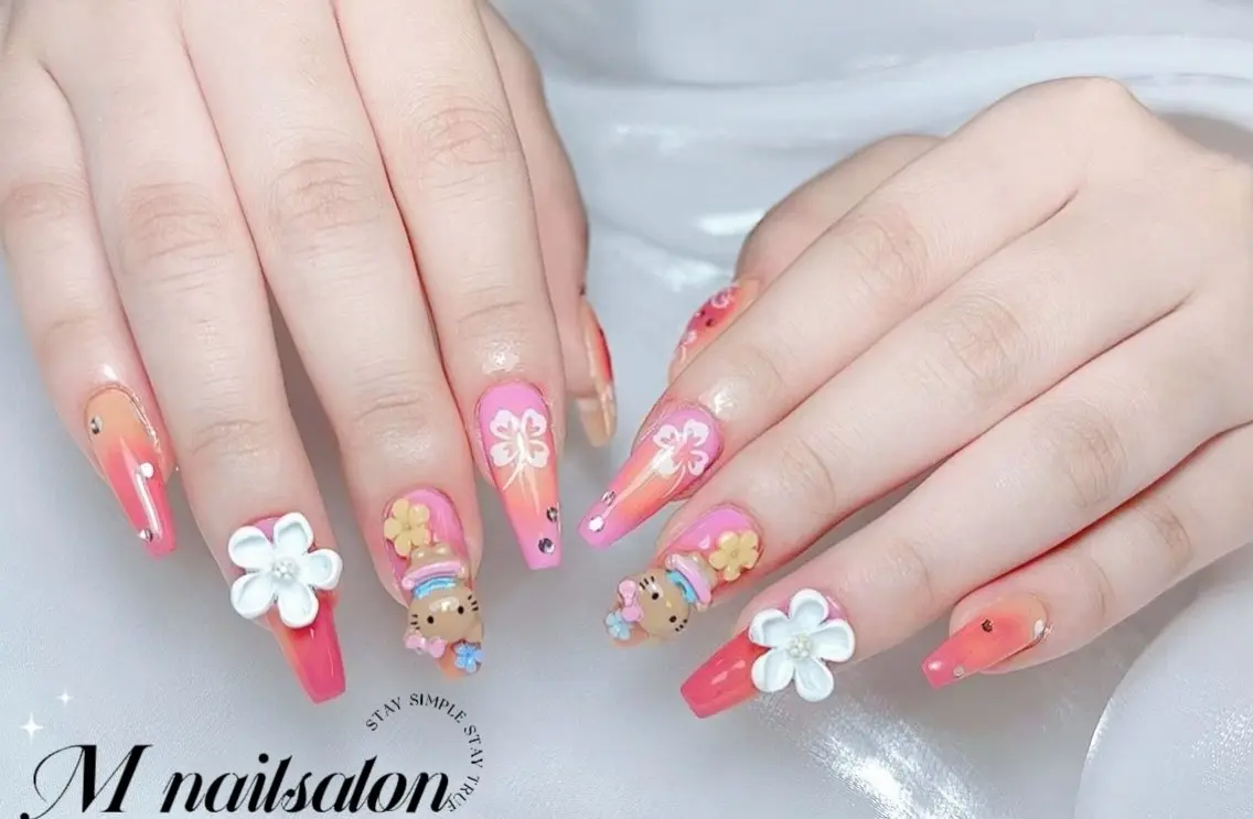 ネイル ハンドネイル M🌷nail 長さだし専門店のネイルデザイン