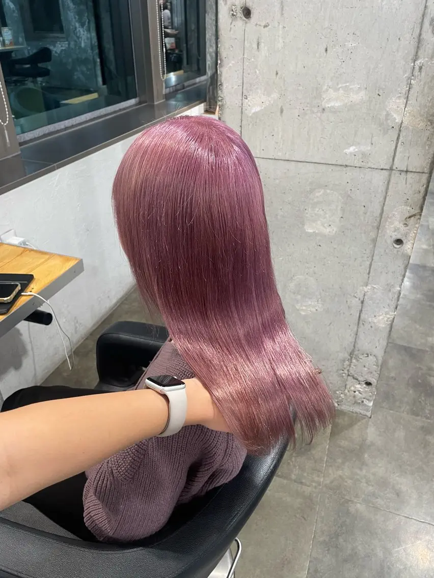 ロング カラー ヘアカラー ハイトーン 横浜💞ミオのヘアスタイル