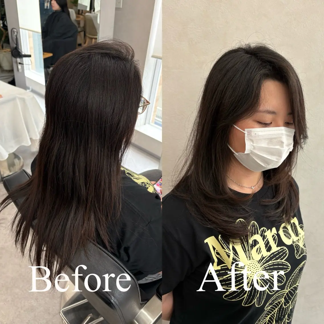 ロング カラー レイヤーカット カット ヘアカラー トリートメント ショート/ボブ/ お悩み解消🌿神永のヘアスタイル