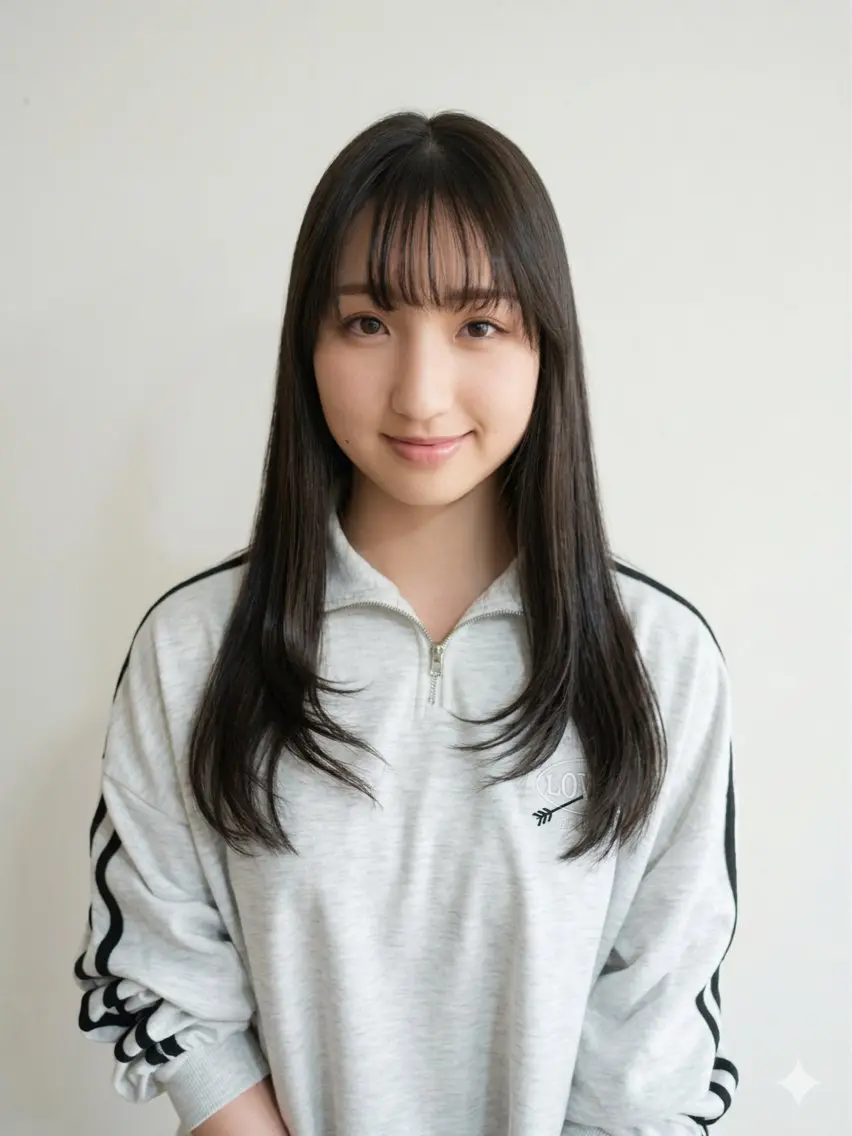 ロング レイヤーカット カット 縮毛矯正 トリートメント シルエット重視✂︎ 髙橋　盾のヘアスタイル