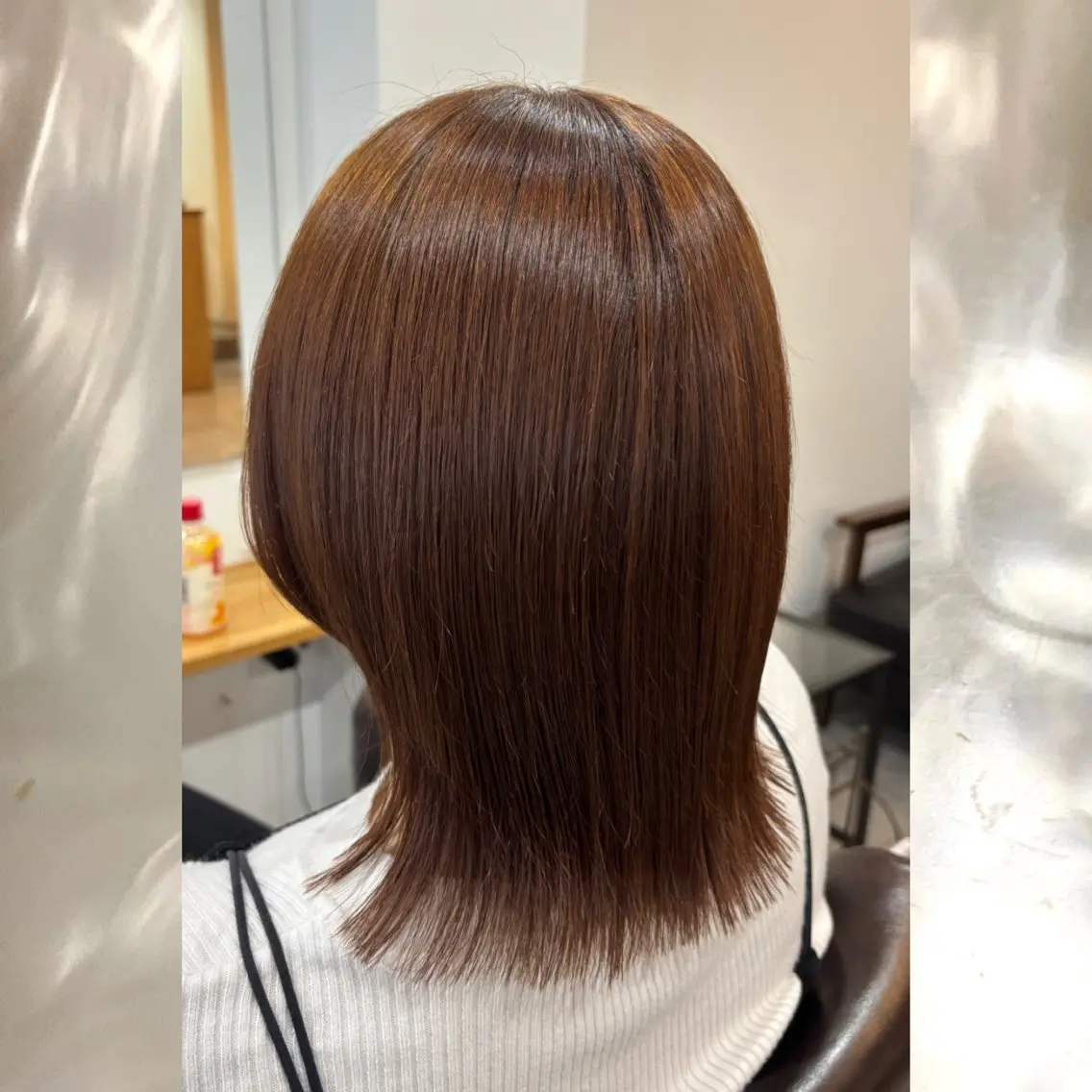 ミディアム ボブレイヤー ボブ レイヤーカット カット ヘアカラー 河原 彩心【練習モデル】のヘアスタイル