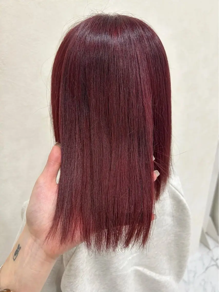 ミディアム ヘアカラー 🥀レイヤー/ブリー チカラー/ゆうか🥀のヘアスタイル