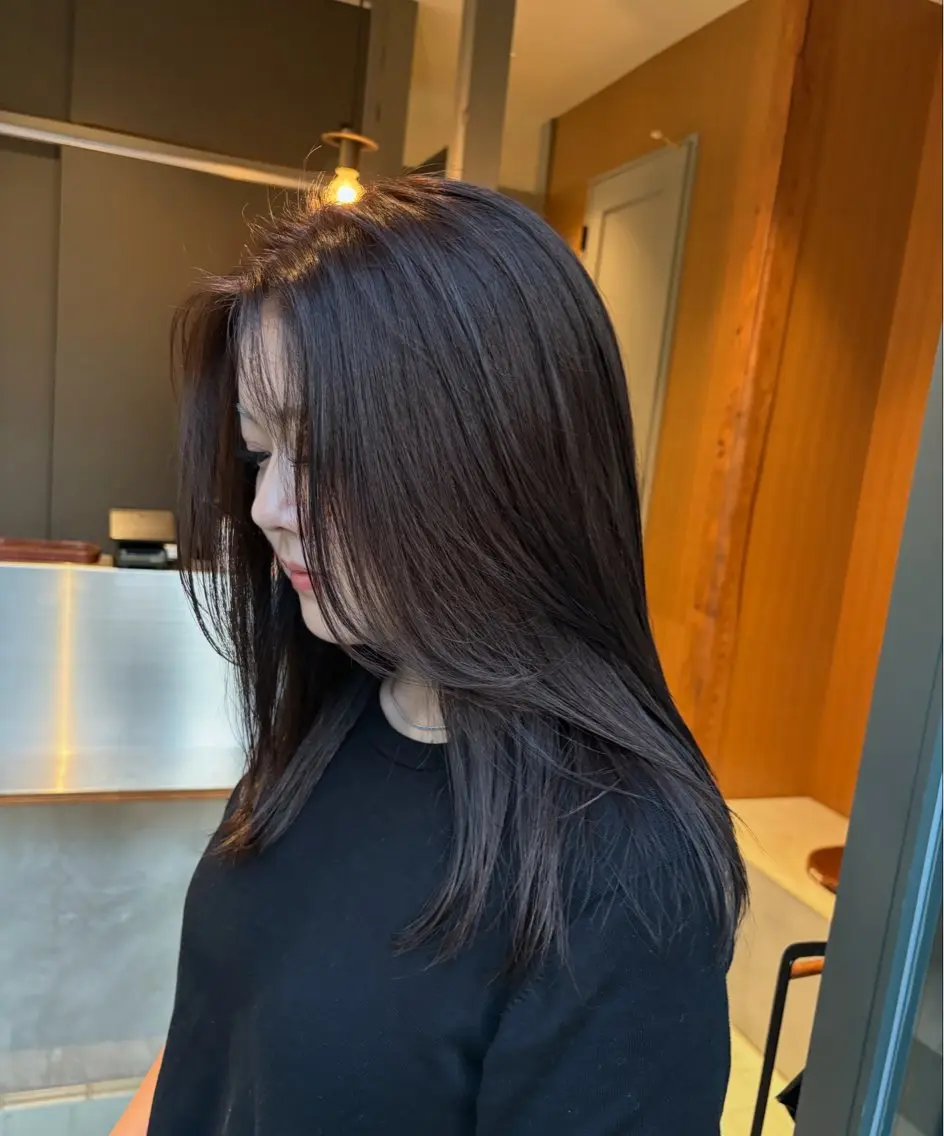 ロング カラー 透明感カラー カット ヘアカラー 後藤璃子 (ごとうりこ)のヘアスタイル