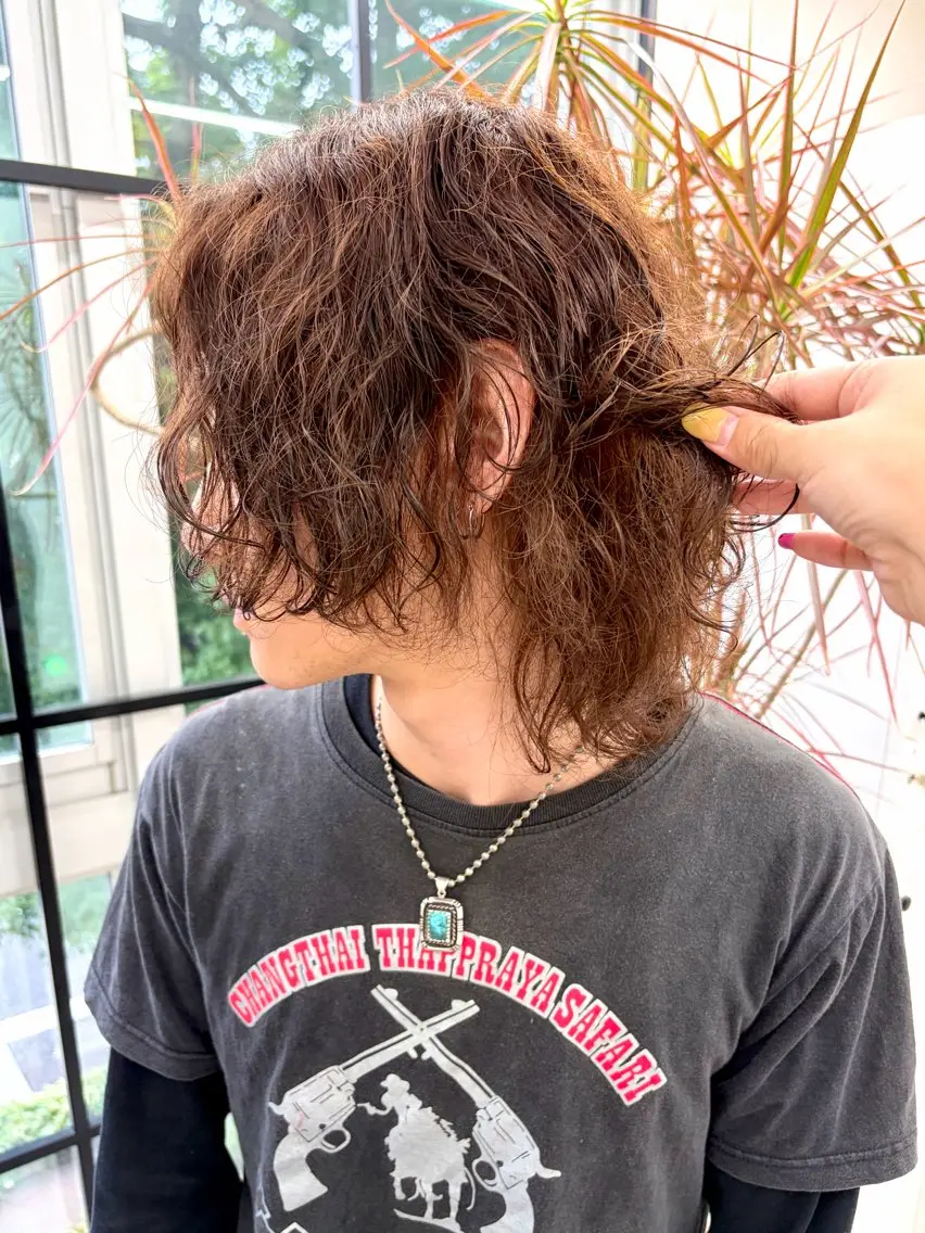 カラー ブリーチ ブラウンカラー ブリーチなしカラー ヘアカラー 野内 柚那のヘアスタイル