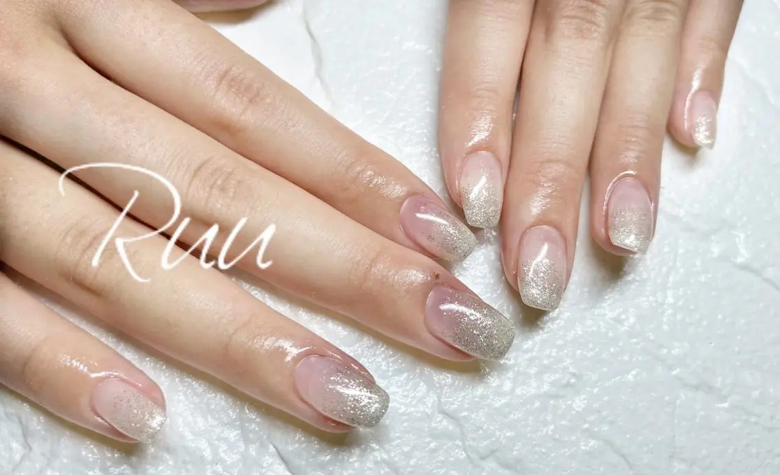 ネイル アートネイル フットネイル フレンチネイル キラキラネイル 韓国ネイル Nail salon Ruuのネイルデザイン