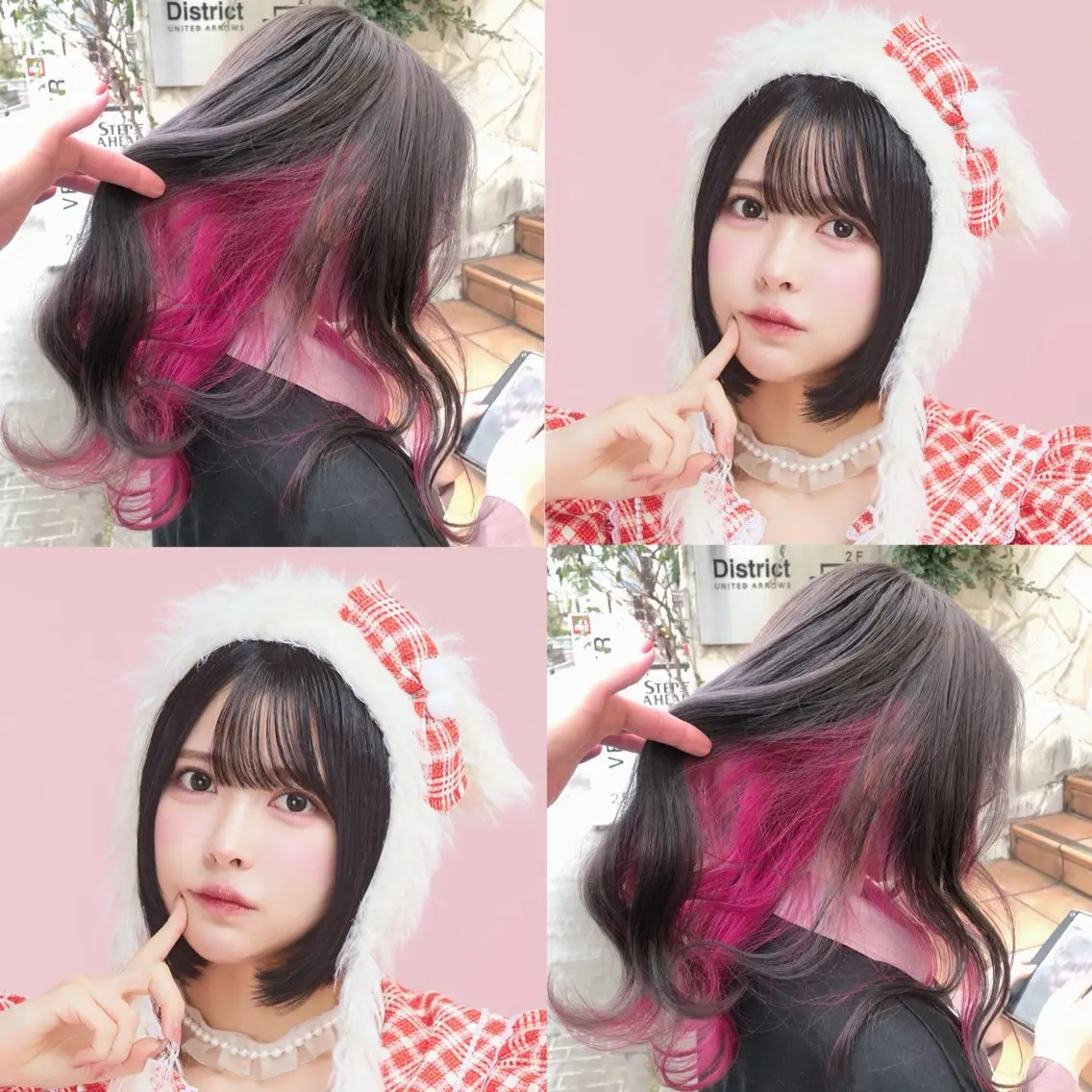 ロング カラー ニュアンス/フェザー /ウルフ/伶馬のヘアスタイル