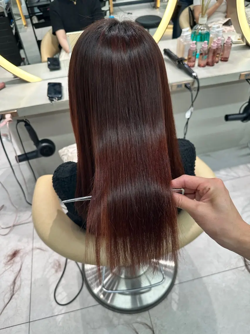 ロング カラー カット ヘアカラー トリートメント 《髪質改善✖️オリー ブ🧸》小嶋拓也のヘアスタイル
