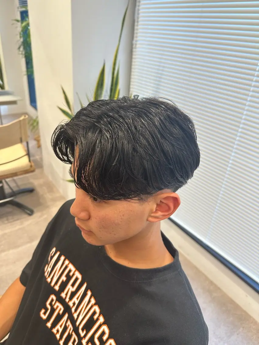 メンズ カット パーマ walt hayatoのヘアスタイル