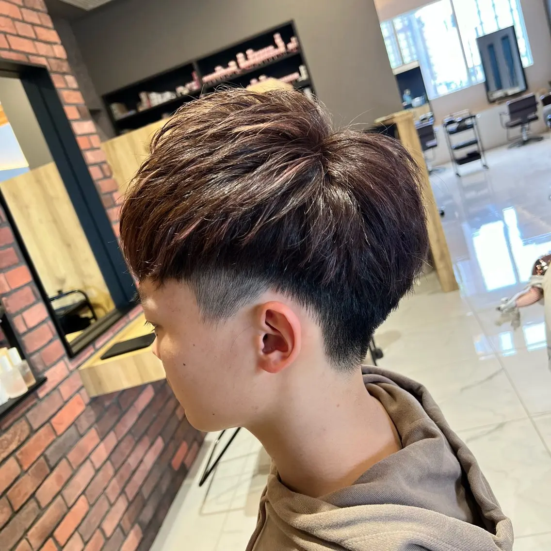 ショート カラー メンズ カット ルクール喜多町店 コムロのヘアスタイル