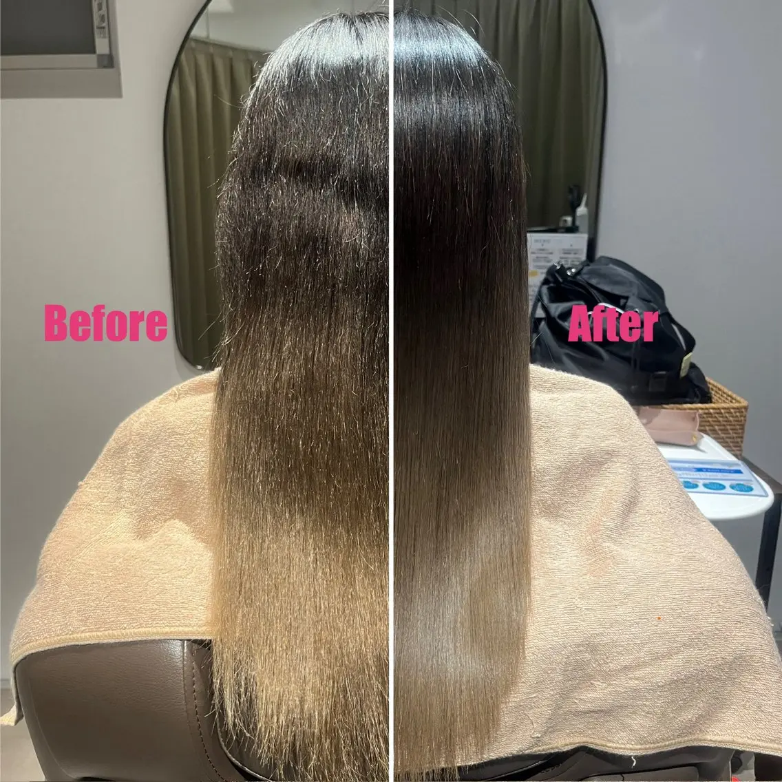 セミロング 髪質改善 トリートメント スパニスト 樋田のヘアスタイル