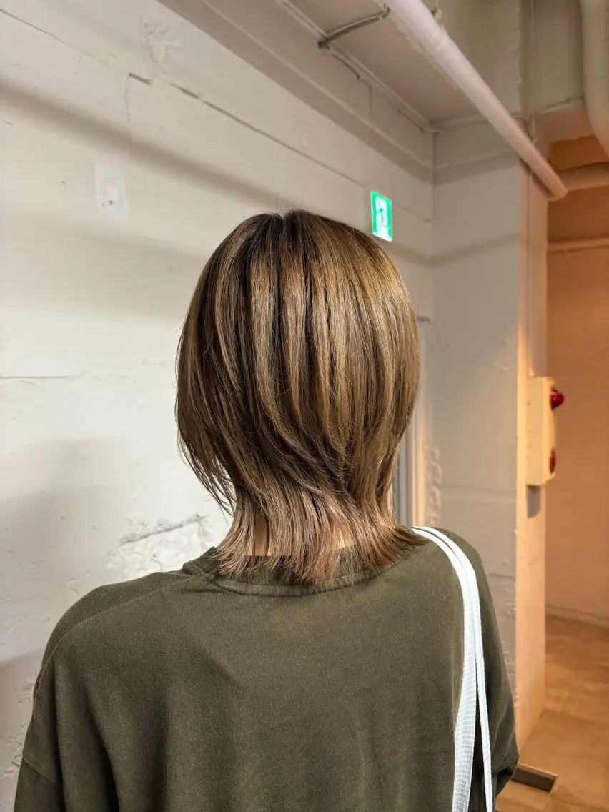 ミディアム ヘアカラー トリートメント tokute 中野真咲🐺のヘアスタイル