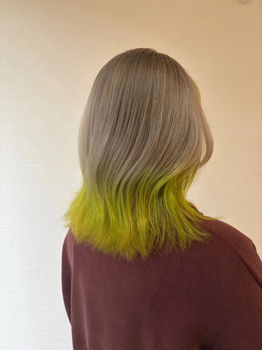 カラー ブリーチ ヘアカラー 金森 実海のヘアスタイル