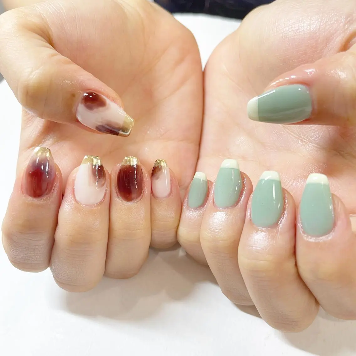 ネイル ニュアンスネイル ハンドネイル フットネイル Minami 🍓のネイルデザイン