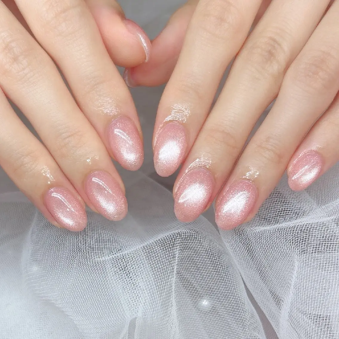 ネイル ピンク シンプルネイル ハンドネイル フットネイル ハンドケア 心斎橋Salon Epokkuのネイルデザイン