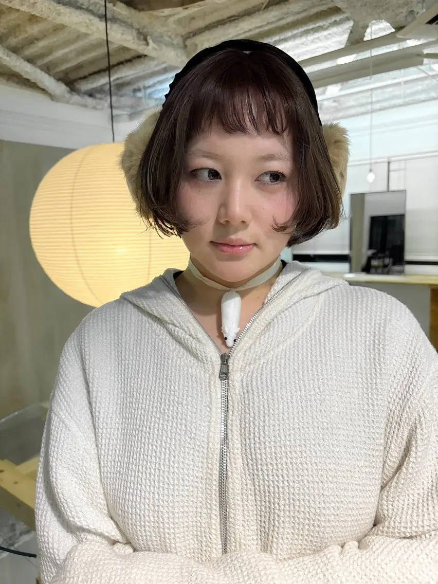 ショート ボブ CACHÉ ワカナ🎀のヘアスタイル