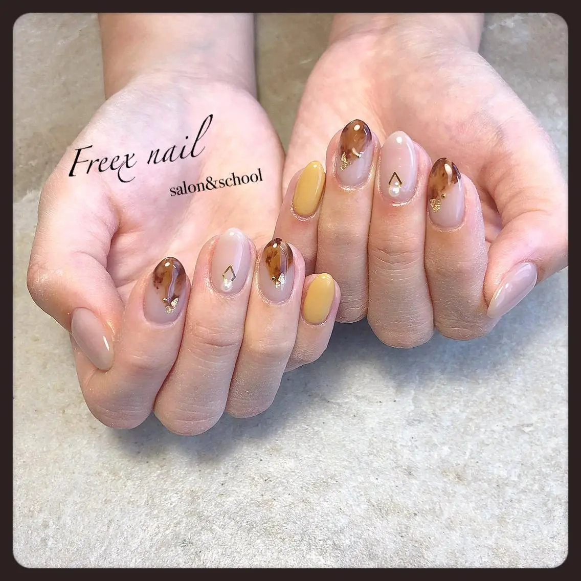 ネイル べっ甲ネイル freex nail /ニュアンス/個性派のネイルデザイン