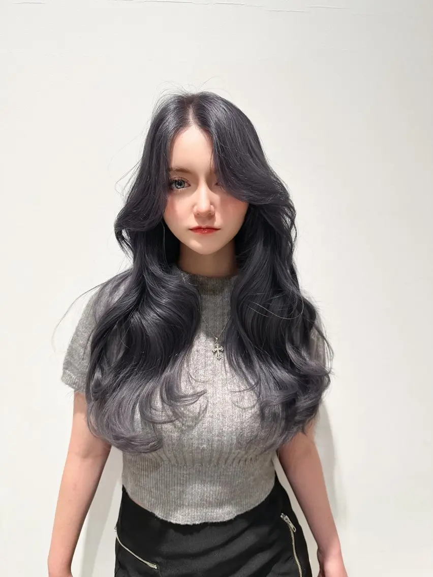 ロング カラー カット ヘアカラー トリートメント 🇰🇷韓国風くびれ ヘア🇰🇷中村優大のヘアスタイル