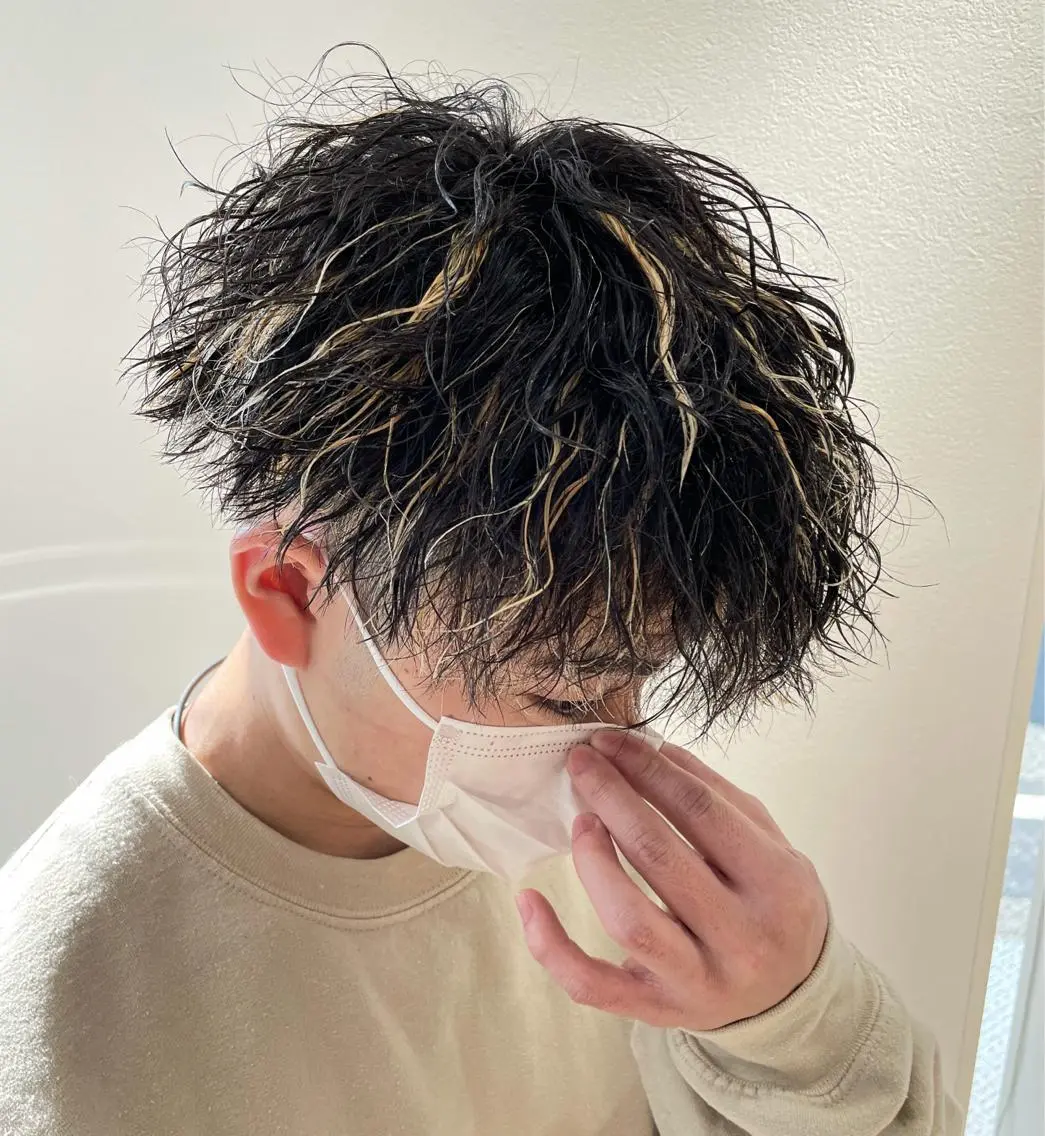 カラー パーマ メンズ カット ヘアカラー パーマ 【メンズ特化】 池田大成✂︎のヘアスタイル