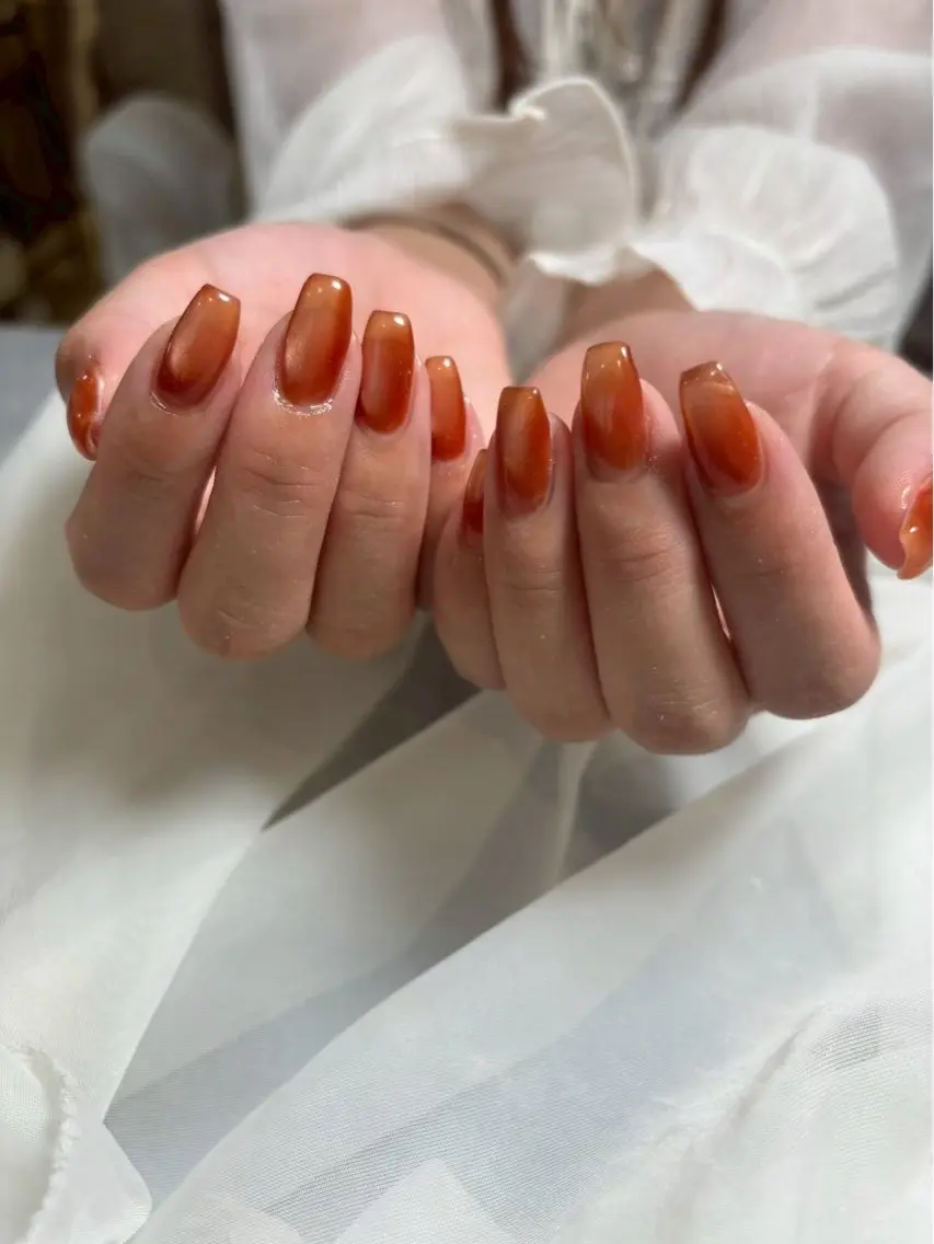 ネイル 氷ネイル・うるうるネイル マグネットネイル ニュアンスネイル ハンドネイル Nail Salon Luanaのネイルデザイン