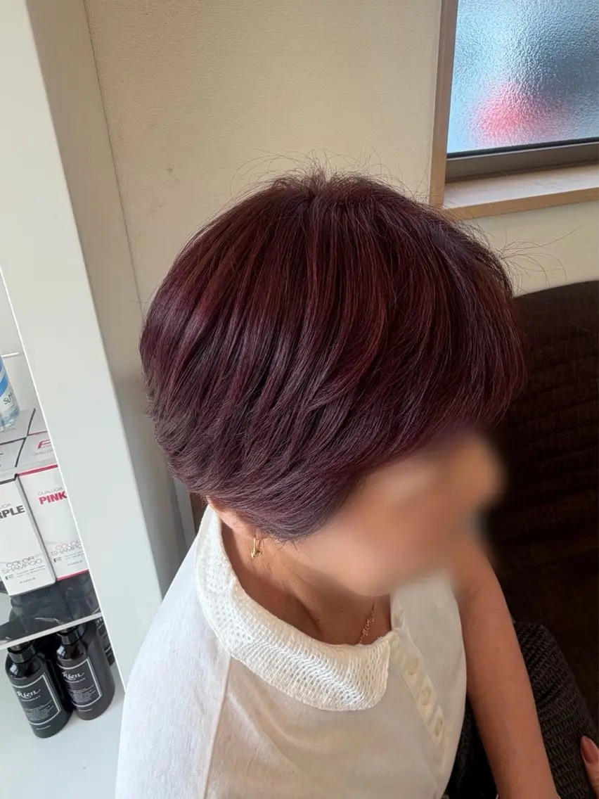 ショート ヘアカラー 💖透明感カラー💖 /未愛のヘアスタイル