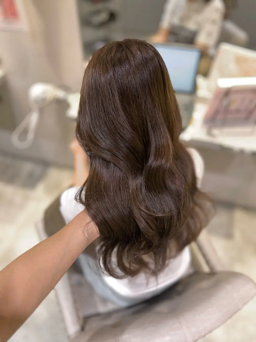 セミロング 🤍艶髪韓国ヘア🤍 Rikoのヘアスタイル