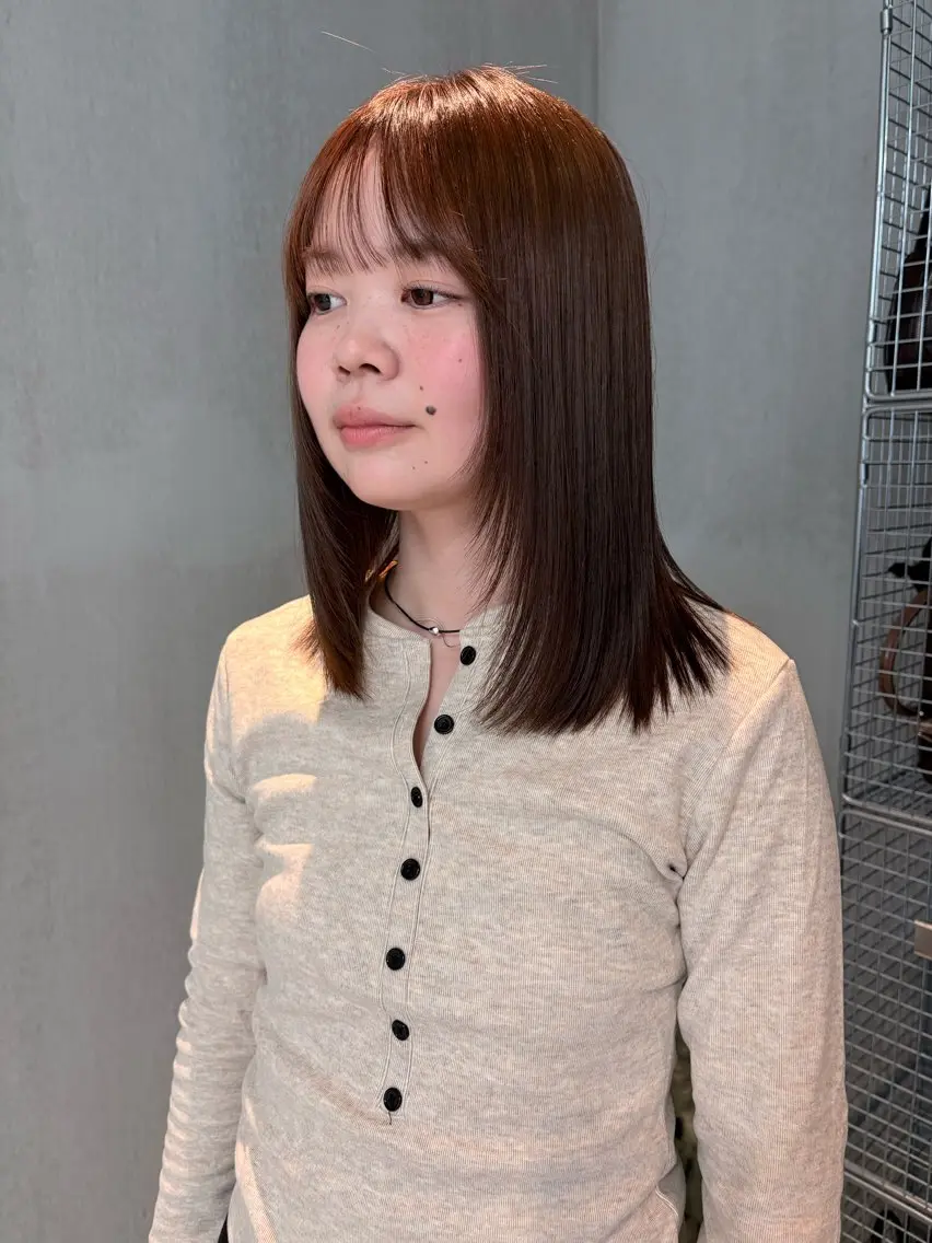 ミディアム マツイ モモノのヘアスタイル