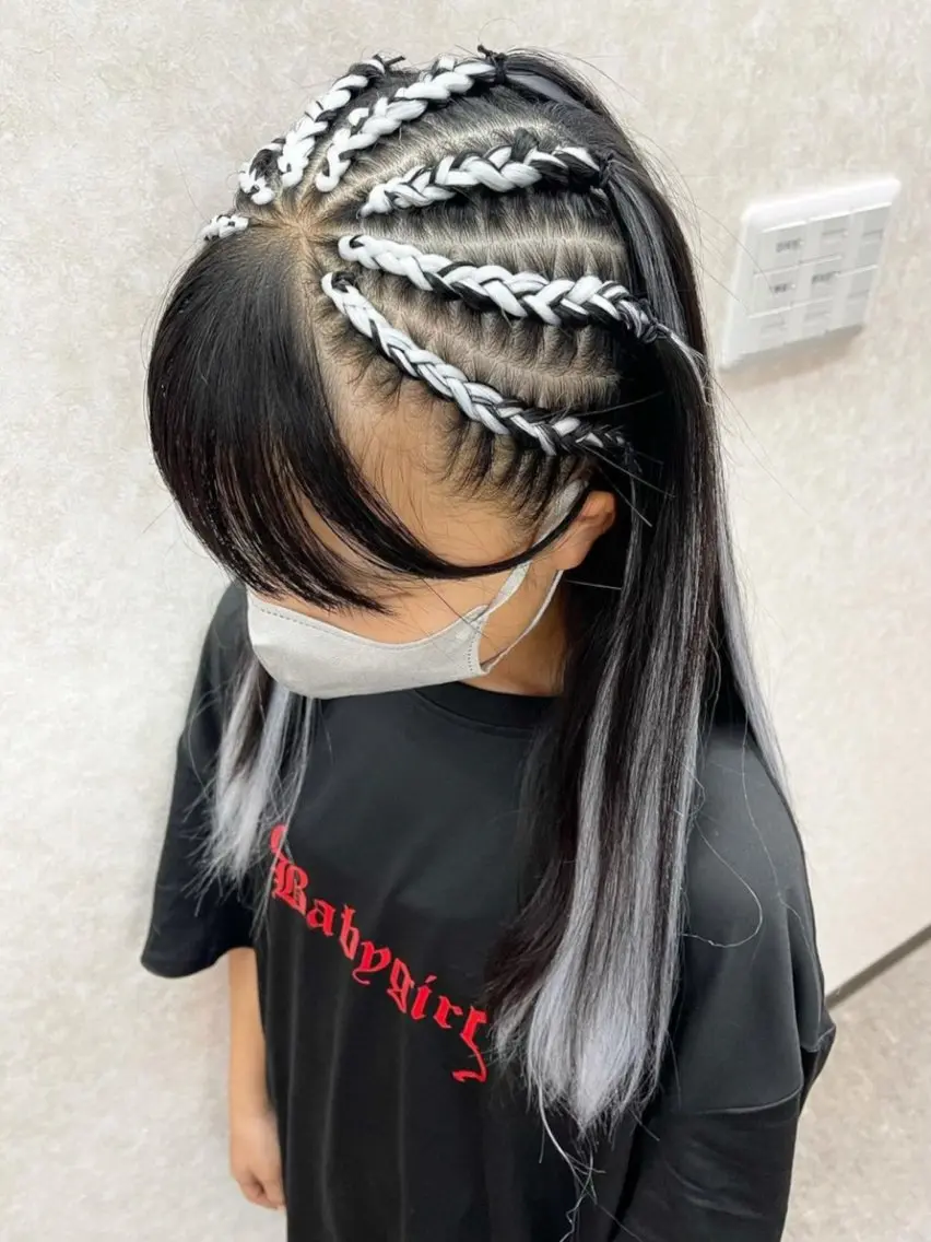 ロング ヘアアレンジ キッズ エクステ ヘアセット 池田 景子のヘアスタイル