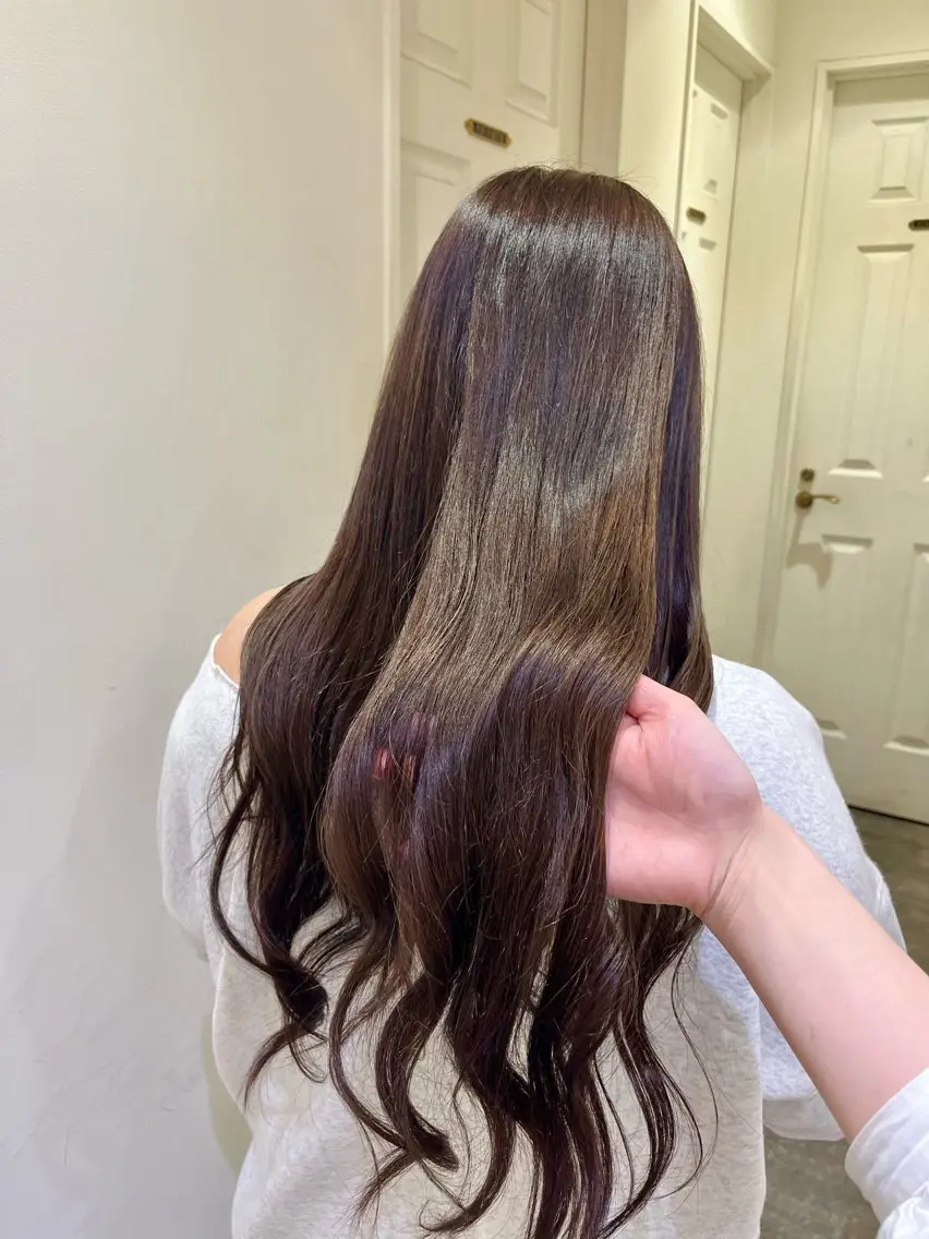 カラー ブラウンカラー エクステ🎀 暖色カラー🎀amiのヘアスタイル