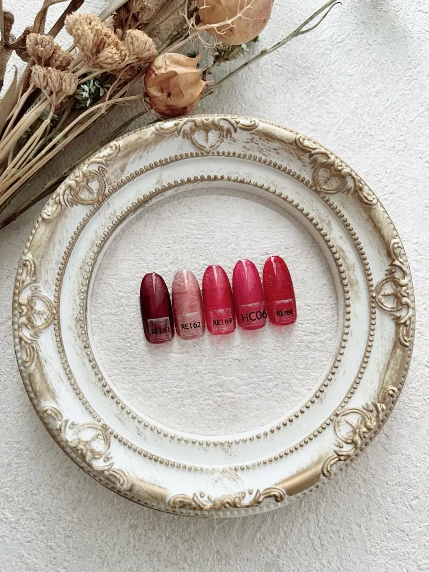 ネイル ボルドー フラッシュネイル マグネットネイル 冬ネイル nailsalon anrireのネイルデザイン