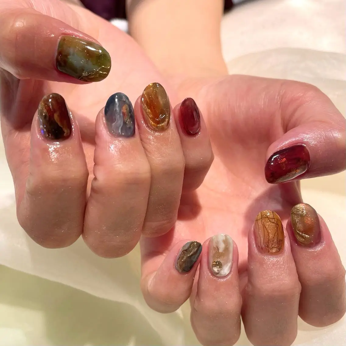 ネイル ハンドネイル 新井 ひなののネイルデザイン