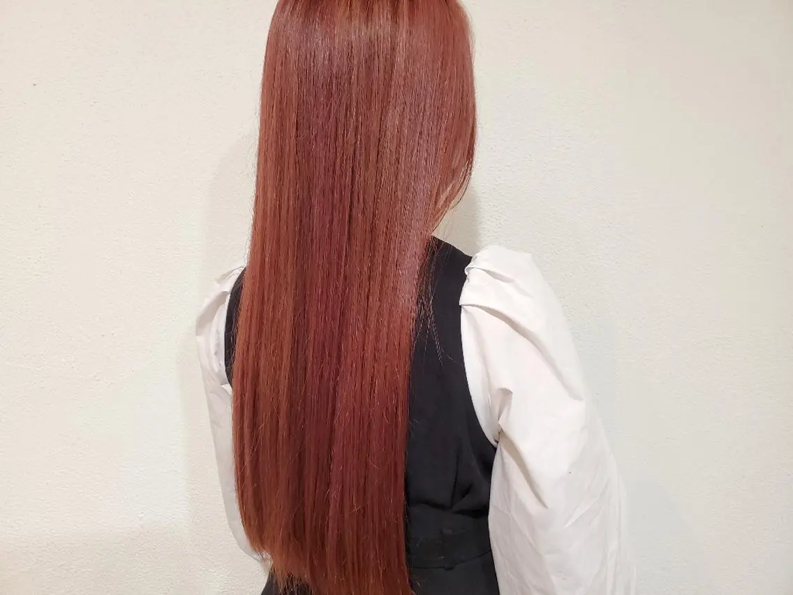 ロング カラー ブリーチ ピンクカラー パ ルのヘアスタイル