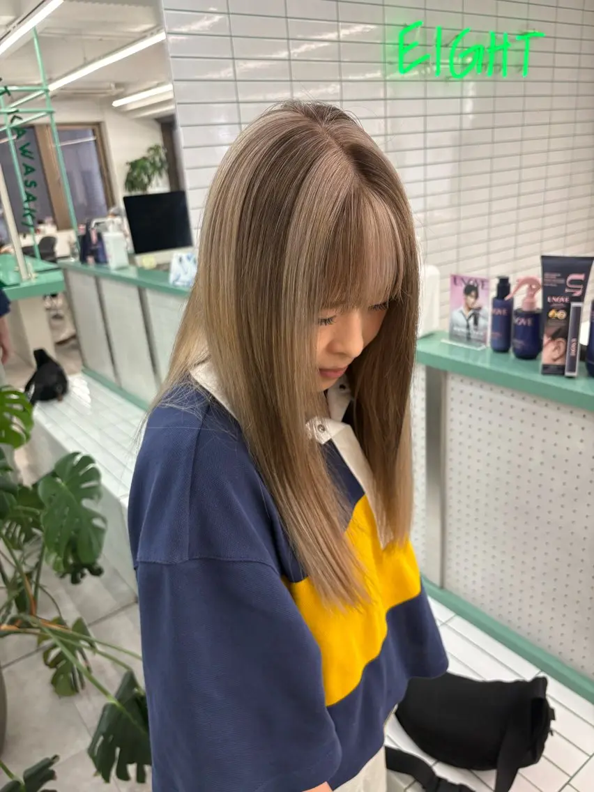 お任せデザインカラーorダブルカラー+カット+艶トリートメントの写真