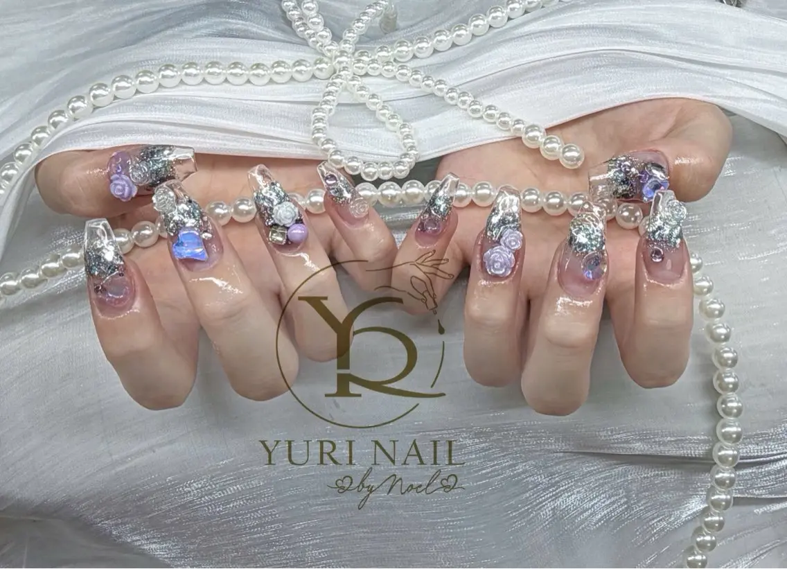 ネイル チークネイル フットネイル フレンチネイル グラデーション キラキラネイル ハンドネイル フットネイル ハンドケア YURI Nail Funabashiのネイルデザイン