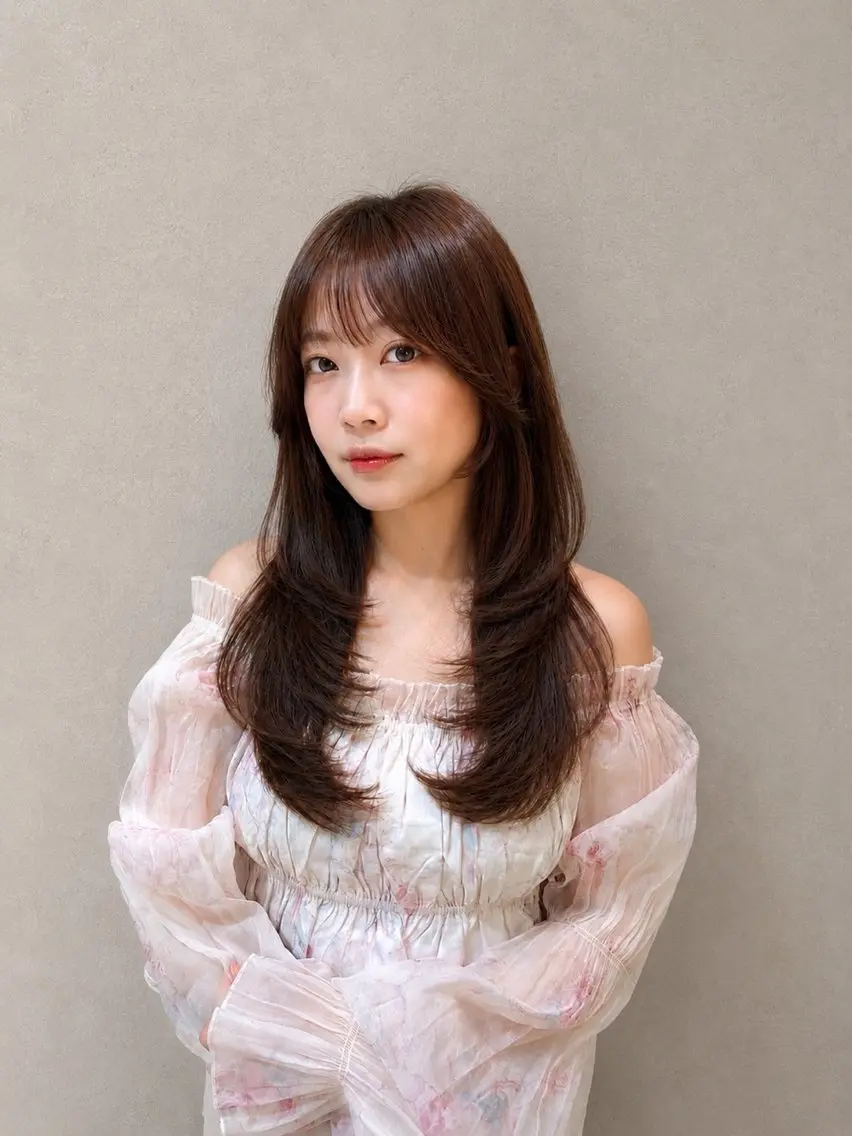 ロング カット ヘアカラー トリートメント 🌈レイヤーカット/ /吉田悟志🌈のヘアスタイル