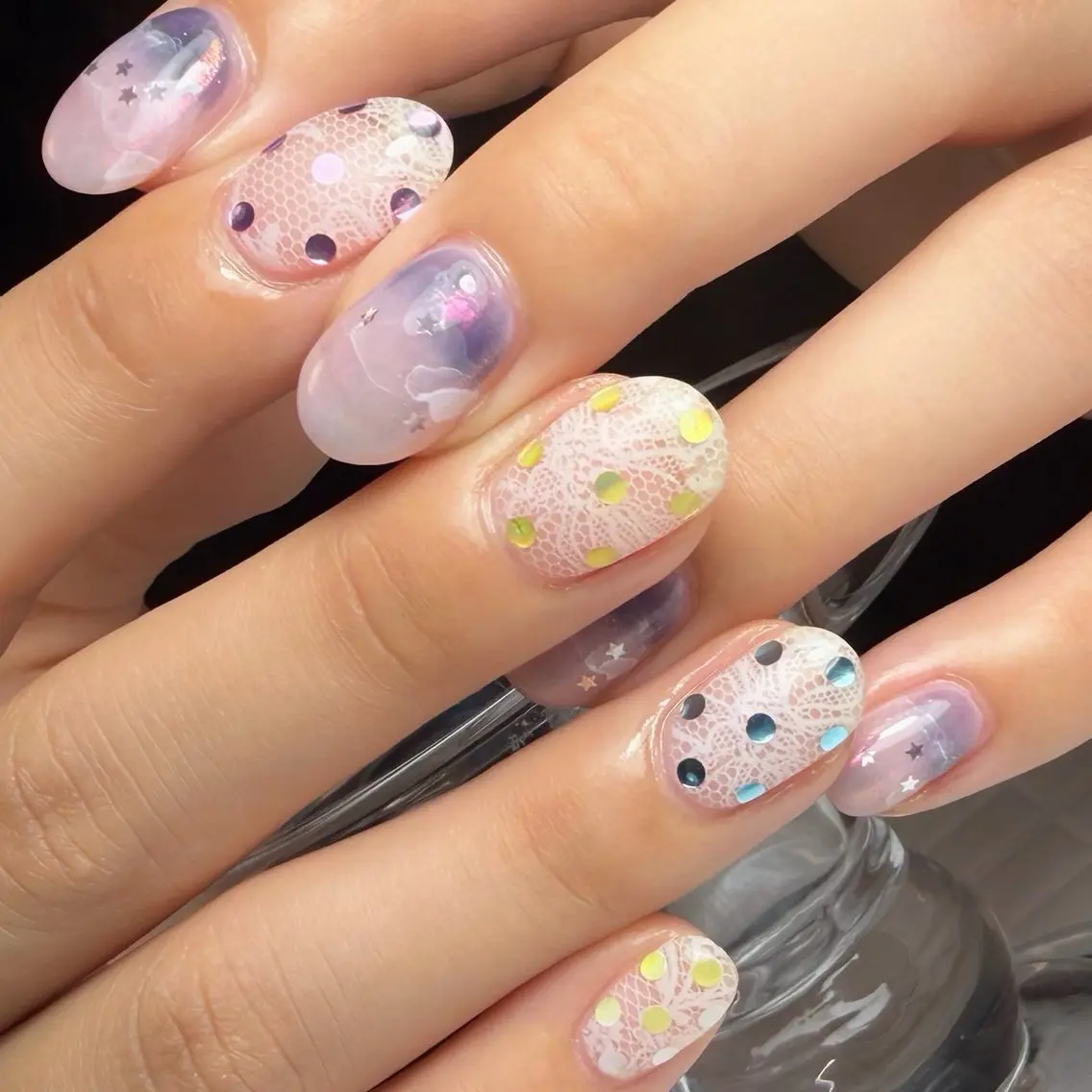 ネイル 持ち込み ニュアンスネイル シンプルネイル 春ネイル ハンドネイル 藤崎歩美 /自宅サロンのネイルデザイン