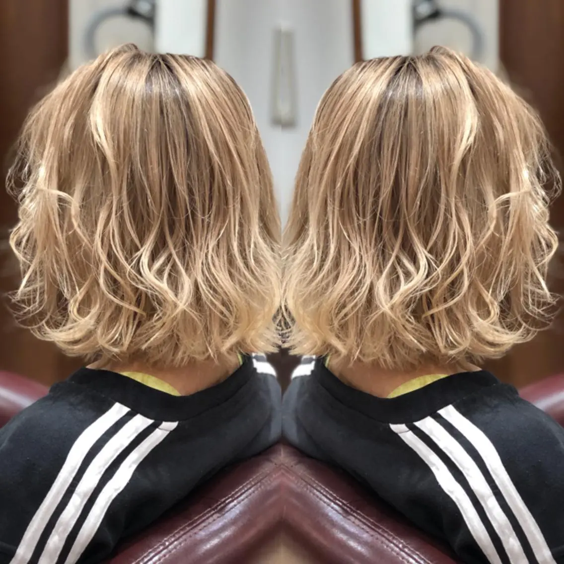 ミディアム カラー トリートメント 新實 ゆりあのヘアスタイル