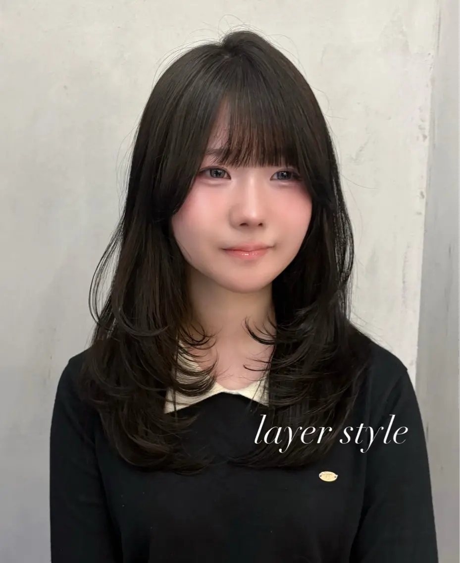ロング mio🐶💗カット /艶カラー/矯正のヘアスタイル