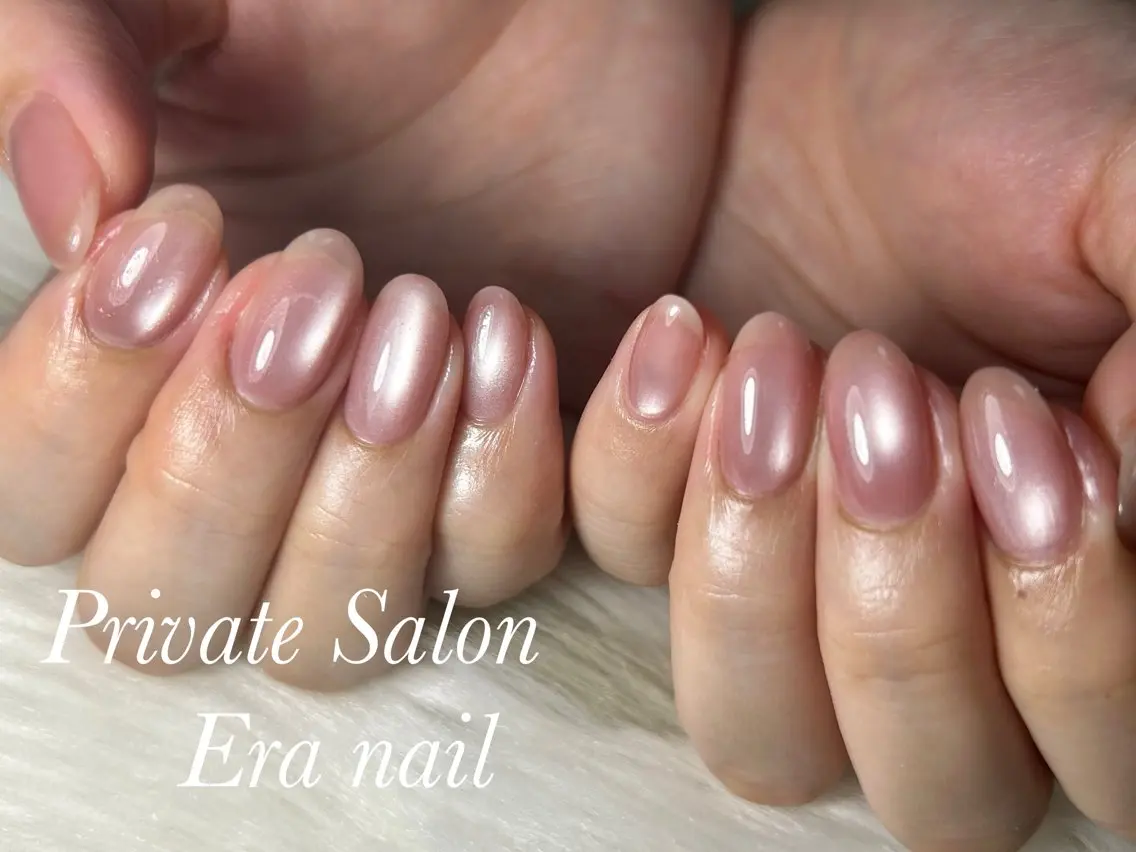 ネイル マグネットネイル マグネットワンカラー ワンカラーネイル ハンドネイル Era nailのネイルデザイン